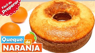 Como Preparar Bizcocho o queque de NARANJA EN LICUADORA muy esponjoso fácil de hacer🍊 MegaDelicias [upl. by Nihs877]