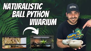 How To Setup A Ball Python Vivarium [upl. by Ajay]