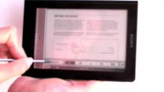 Sony Reader Touch Edition PRS 600 Video Review [upl. by Lenhard]