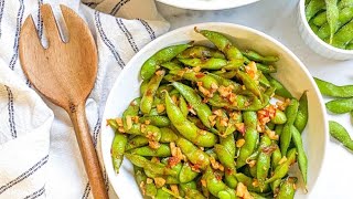 Spicy Garlic Edamame Recipe [upl. by Higgs569]