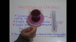 4 SINIF MADDENİN ISI ETKİSİYLE DEĞİŞİMİ ISI ALIŞVERİŞİ [upl. by Lynne]