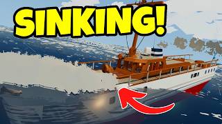 Luxury Sinking Yacht Survival In North Sea  Stormworks Gameplay [upl. by Wertheimer]