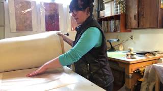 In the Studio with Elise Wagner Printing Encaustic Collagraphs on Encaustiflex [upl. by Wooster272]