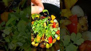 Baqlajonli salat🥗 tayyorlash xozirgi kunda zoʻr ketadi avtorTurkonacooking salat youtubeshort [upl. by Aikim]