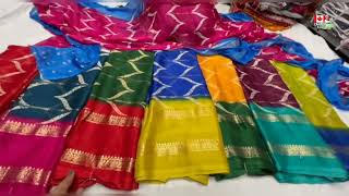 Chiffon with foil print Sarees collection [upl. by Valli]