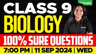 Class 9 Biology  Onam Exam  100 Sure Questions  Xylem Class 9 [upl. by Vicky]