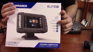 Lowrance Elite 5ti Open Box Comments and Power up [upl. by Daegal]