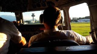 DC6 Final Approach amp Landing  Cockpit View [upl. by Lenad]