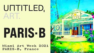 Miami Art Week 2021  Untitled Art Fair  PARISB  Marion Charlet  Architectural paintings [upl. by Cline]