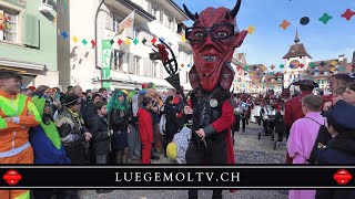 Städtlifasnacht Willisau 2024  LuegemolTV [upl. by Nwavahs]