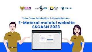 Tutorial Pembelian dan Pembubuhan EMeterai di SSCASN BKN 2023 [upl. by Robinett139]