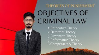 Objectives of criminal law  Theories of punishment  by Hyder Magsi  Just LLB [upl. by Giverin]