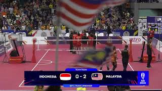 Indonesia vs Malaysia  Semi Final 1  Team Regu  Premier  ISTAF Sepaktakraw World Cup Kuala L… [upl. by Moyra289]