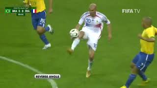 Zinedine Zidane Skills Vs Brazil World Cup 2006 [upl. by Chamberlain]