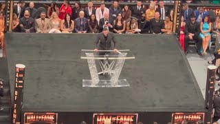 Roman Reigns Inducts Paul Heyman  WWE Hall of Fame 4524 [upl. by Antrim]