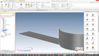 IronCAD WoodLab CAD  Curved Panel [upl. by Dauf]