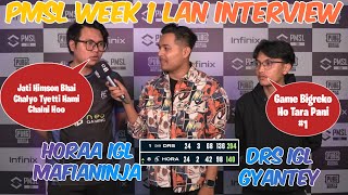 Mafianinja amp Gyantey LAN Interview ❤️ PMSL CSA LAN Interview With HORAA 💜 amp DRS 💙 IGL  GAURABYT [upl. by Llertnek767]