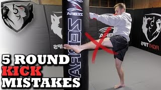 5 Common Muay Thai Roundhouse Mistakes Perfect Your Kick [upl. by Fernande]