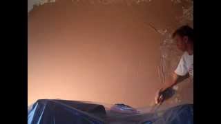 Skim over Old existing Finish Plaster after coating with PVA [upl. by Nagirrek]