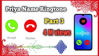 Priya please attend the call mobile ringtone  my name ringtone  fdmr party ringtone [upl. by Jarlathus]