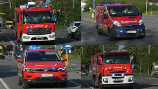 PrimeurBullhorn Brandweer Kasterlee en Turnhout met spoed naar een brand voertuig [upl. by Eilloh]