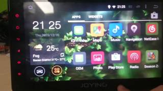 custom Google Maps on JOYING 101 inch single din android car radio stereo GPS navigation [upl. by Yanffit881]