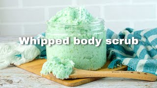 HOW TO MAKE WHIPPED EMULSIFIED FOAMING SUGAR SCRUB RECIPE [upl. by Nellaf]