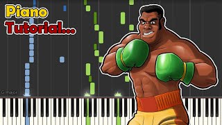 Piano Tutorial Punch Out  Mr Sandmans Theme [upl. by Cacia908]