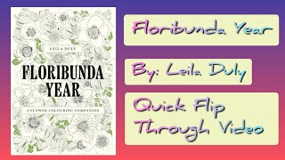 Floribunda Year by Leila Duly  Quick Flip Through Video [upl. by Draner179]