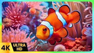 Relaxing Piano Music with 4K Underwater Scenes  4K Ocean [upl. by Rehtae223]