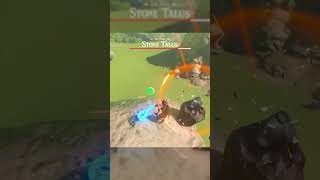 The BEST weapon against STONE TALUS in Zelda BOTW shorts botw [upl. by Merrielle267]