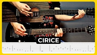 Cirice  Ghost  Tabs  Guitar Lesson  Guitar Cover  Backing Track  All Guitar Parts  Solo [upl. by Ecnerwal790]