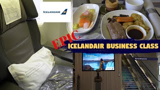 Icelandair Business Class with complete Saga lounge tourEpic experience🛫KEF🛬BOSTrip Report [upl. by Dnaleel]