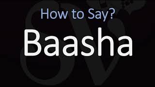 How to Pronounce Baasha CORRECTLY 3d King of Israel Name Pronunciation [upl. by Shaper]