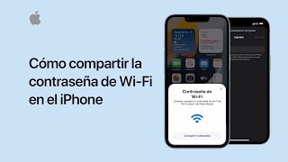 Cómo compartir la contraseña de WiFi en el iPhone Soporte técnico de Apple [upl. by Aveline]