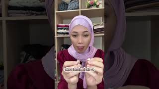 TUTORIAL SHAWL SIMPLE SHIMMER SILK tutorialhijabcantik tutorialhijabsimpel tutorialhijabpemula [upl. by Engdahl]