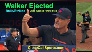 E69  Pete Walker Ejected Arguing Phil Cuzzis Strike Zone After Earlier Warning to Stop [upl. by Aziram871]