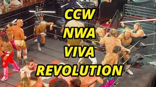 CCWNWA VIVA REVOLUTION VLOG prowrestling wwe aew njpw [upl. by Bartel]