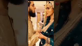 SANA KHAN AND MUFTI ANAS ❤️🥹 sanakhan sana shorts allah viral sananas muslim [upl. by Guenna]