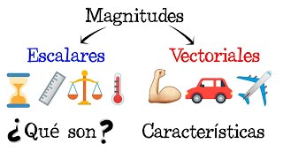 📏 Magnitudes Escalares y Magnitudes Vectoriales 💡 EJEMPLOS Fácil y Rápido  FÍSICA [upl. by Binnings]