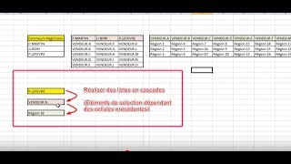 Faire des listes déroulantes en cascade sur Excel  Lien fichier [upl. by Nierman]