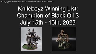 Kruleboyz Winning List Champion of Black Oil 3  July 15th  16th 2023 [upl. by Fabria158]