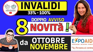 ULTIMORA🔴 INVALIDI PARZIALI e TOTALI NOVITÀ OTTOBRE NOVEMBRE EXPO ➡ PENSIONE IMPORTI FONDO UNICO [upl. by Alil925]