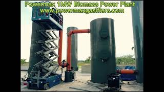 Powermax 1MW rice husk gasification power plant Construction Installation Commissioning Photoes [upl. by Eilsil]