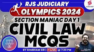 Rajasthan Judiciary Olympics  Civil Law MCQs for RJS Prelims Exam  Shubham Upadhyay Sir [upl. by Larochelle]