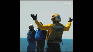 Mysterious Jet Spotted on US Navy Carrier in IndoPacific [upl. by Lawton821]