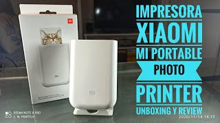 Impresora XIAOMI Mi Portable Photo Printer Unboxing y Review [upl. by Apicella]