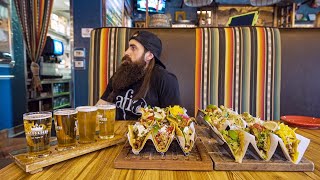 IN LAS VEGAS FOR A TACO AND BEER CHALLENGE YOU ONLY GET 15 MINUTES TO FINISH  BeardMeatsFood [upl. by Dlarej]