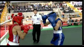 Fly 52kg Final  Oubaali FRA vs Eker TUR  2012 European Olympic Qualifying Event [upl. by Donnenfeld]