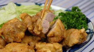 Double Fried Chicken Karaage Recipe Crispy and Juicy Japanese Fried Chicken  Cooking with Dog [upl. by Alcot]